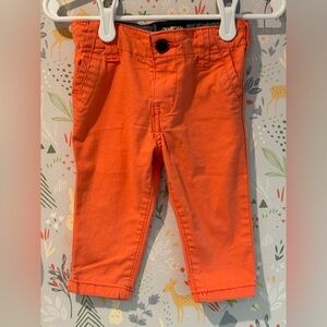 OshKosh Baby B’gosh Salmon Colored Khaki Chino Pants Adjustable Waist 3-6 Month